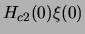 $H_{c2}(0)\xi (0)$